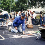 Street Painting Festival 1998, Dad at work.