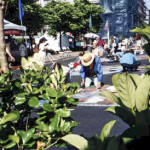 Street Painting Festival 1998, Dad at work.