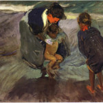 “On the Beach,” 1908, Joaquín Sorolla y Bastida (1863–1923, Spain)